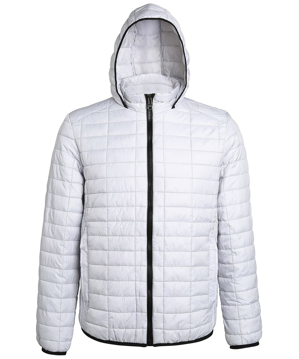 Honeycomb hooded jacket - 2786
