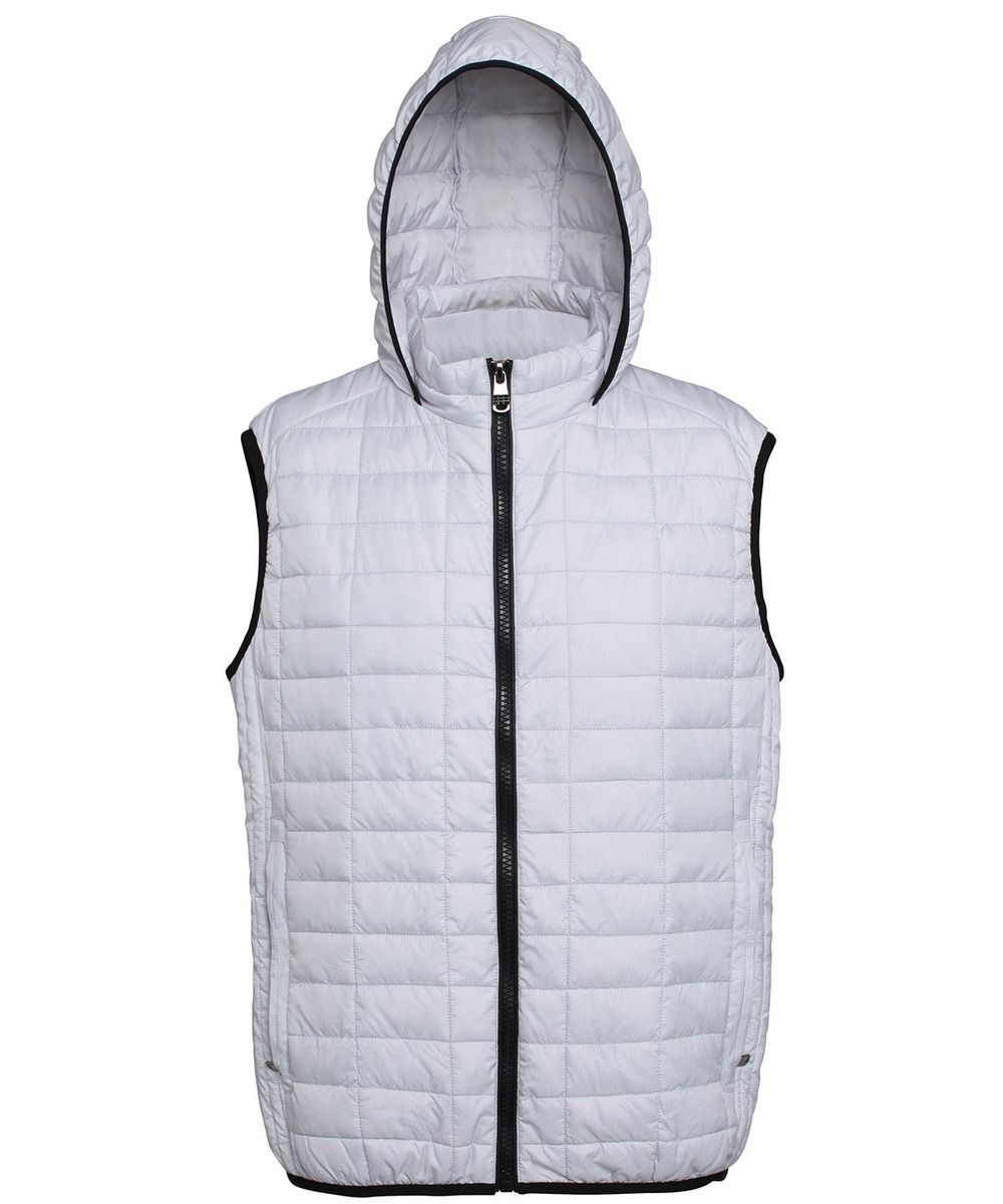 Honeycomb hooded gilet - 2786