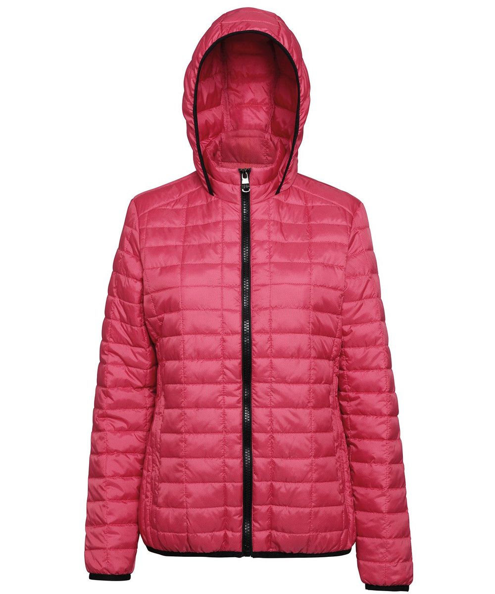 Women's honeycomb hooded jacket - 2786