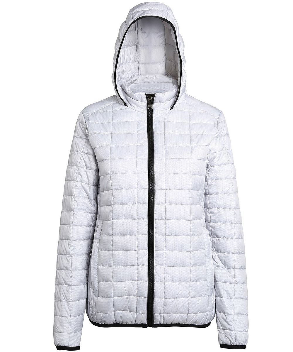 Women's honeycomb hooded jacket - 2786