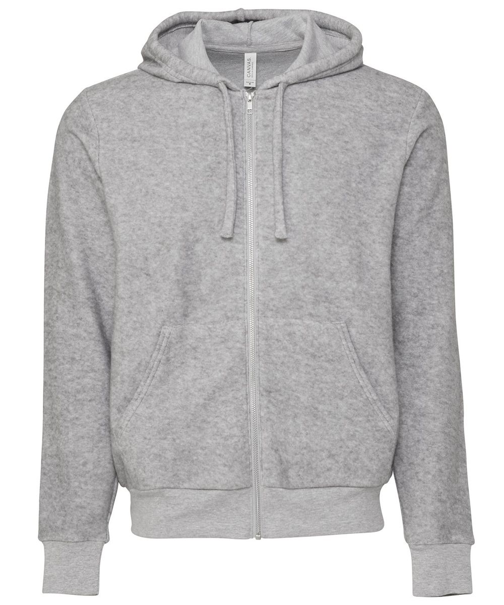 Bella Canvas Unisex sueded fleece full-zip hoodie