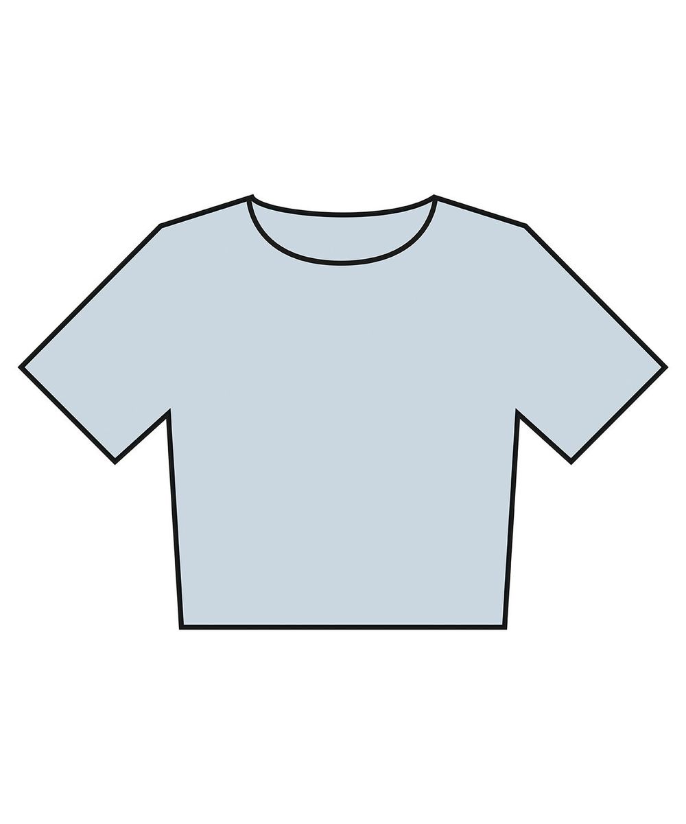 Women´s Heavyweight Washed Cropped Tee - Bella