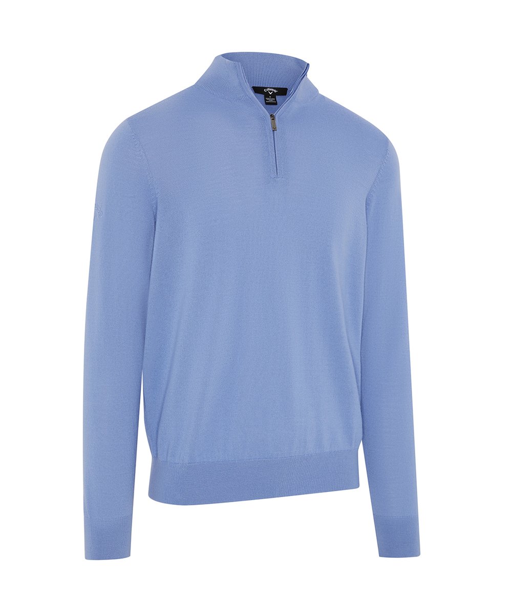 1/4-zip merino blend sweater - Callaway