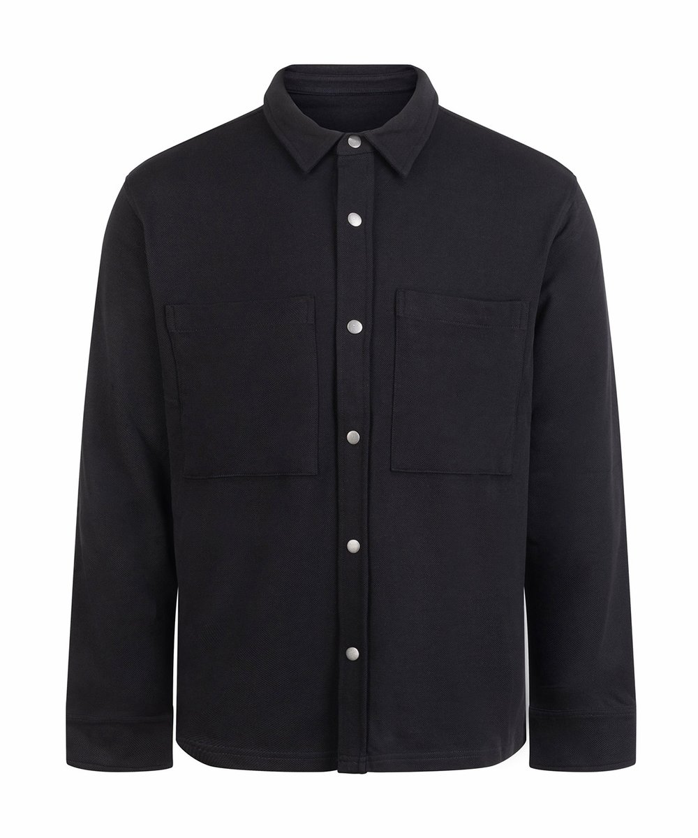 Premium piqué overshirt - Front Row