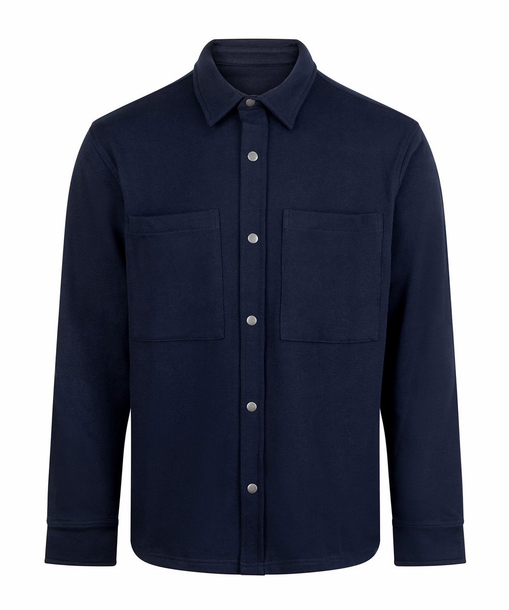 Premium piqué overshirt - Front Row