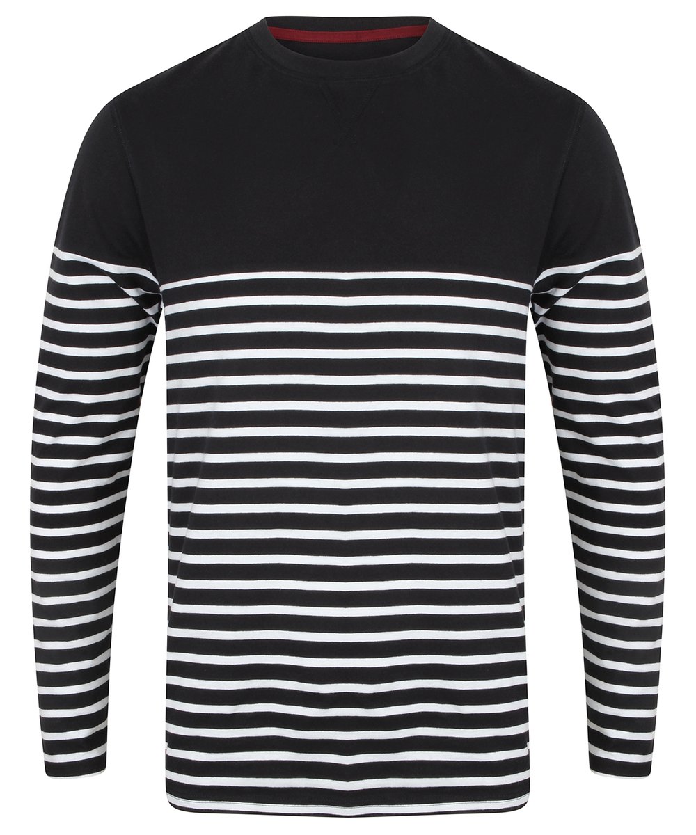 Long sleeve Breton striped T - Front Row