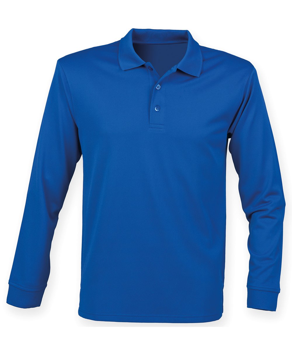 Long sleeve Coolplus® polo shirt - Henbury