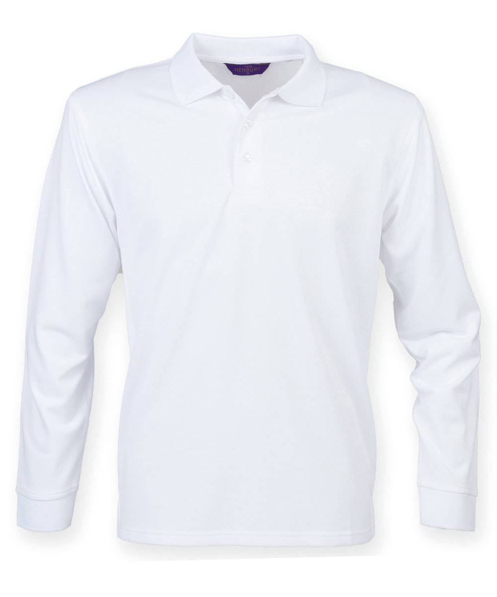 Long sleeve Coolplus® polo shirt - Henbury