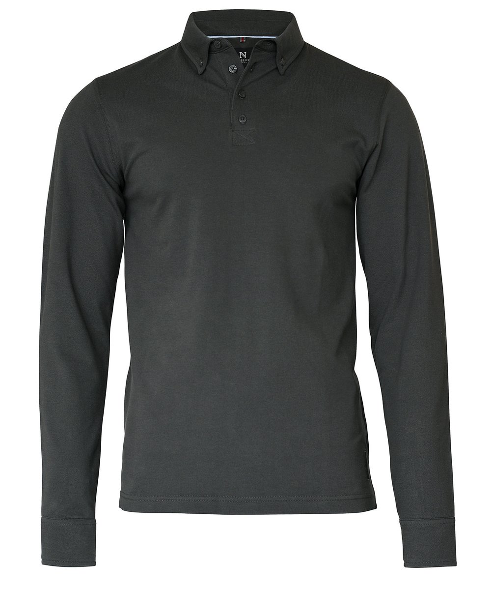 Carlington – deluxe long sleeve polo - Nimbus