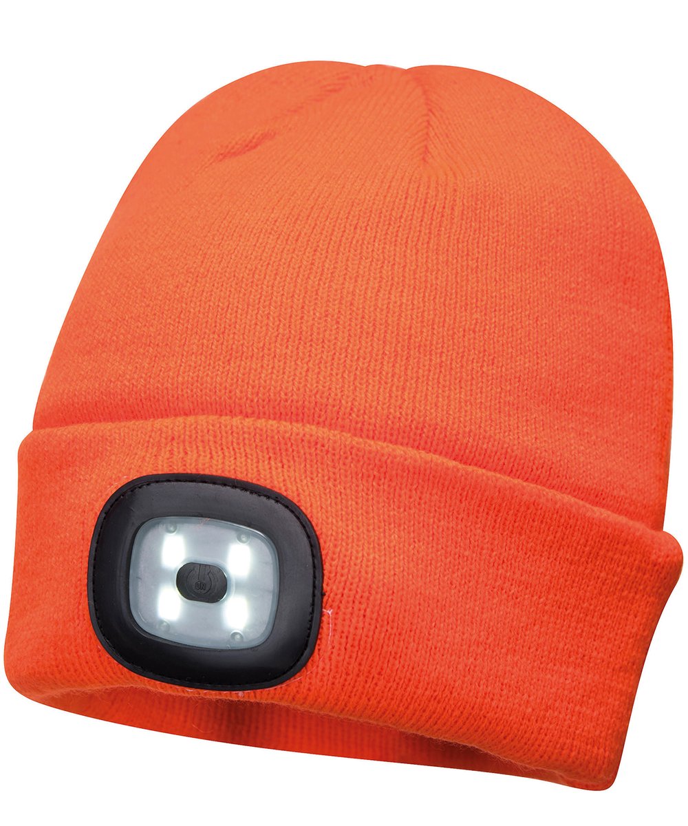 Beanie LED headlight USB rechargeable (B029) - Portwest