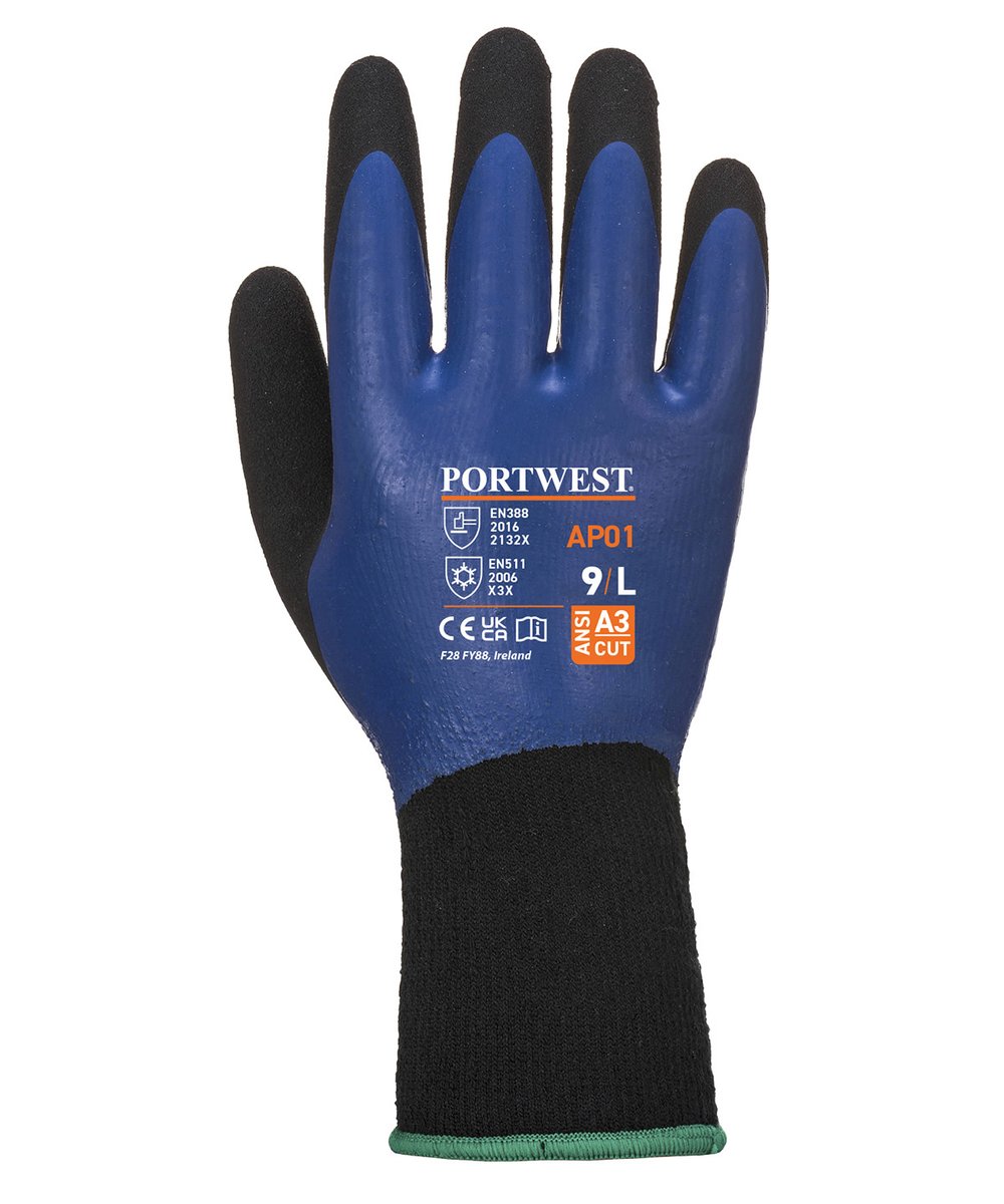 Cold 13 Latex aqua gloves (AP01) - Portwest
