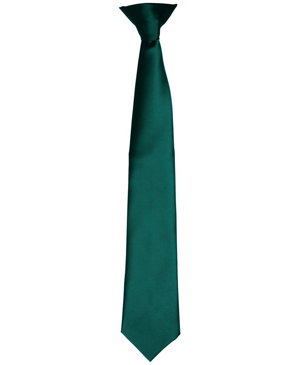 'Colours' satin clip tie - Premier
