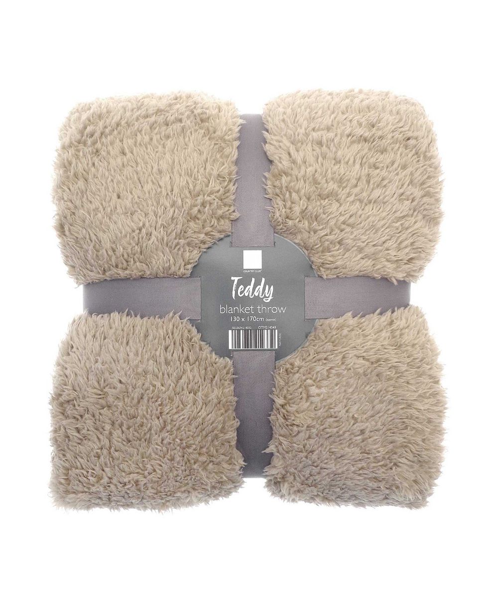 The Ribbon teddy bear fabric throw - Ribbon