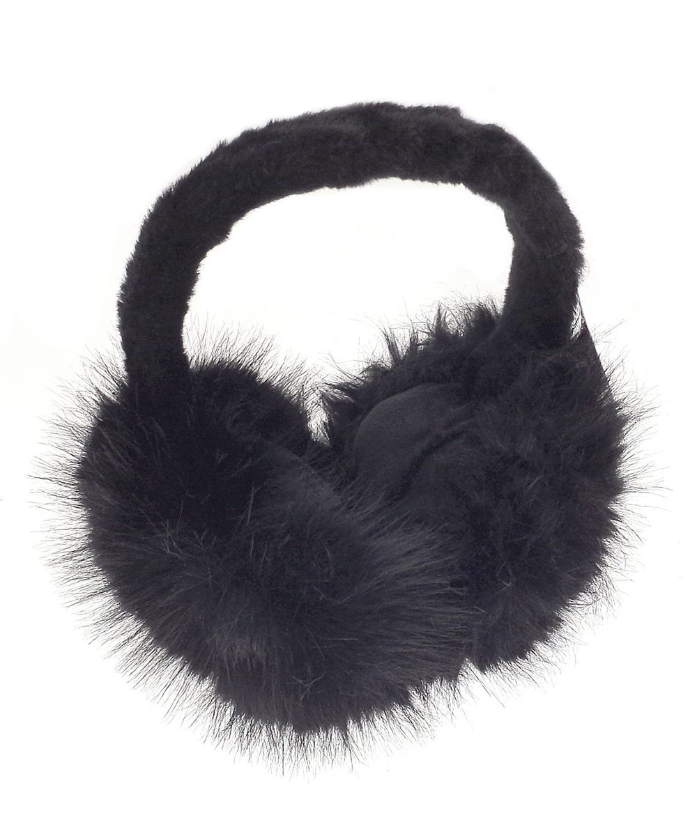 Luxury fur ear muffs - Ribbon