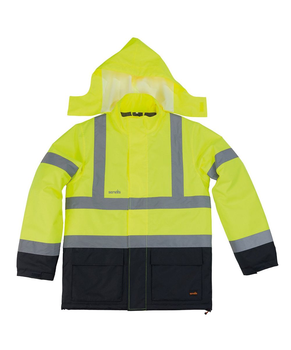 High-visibility waterproof jacket - Scruffs