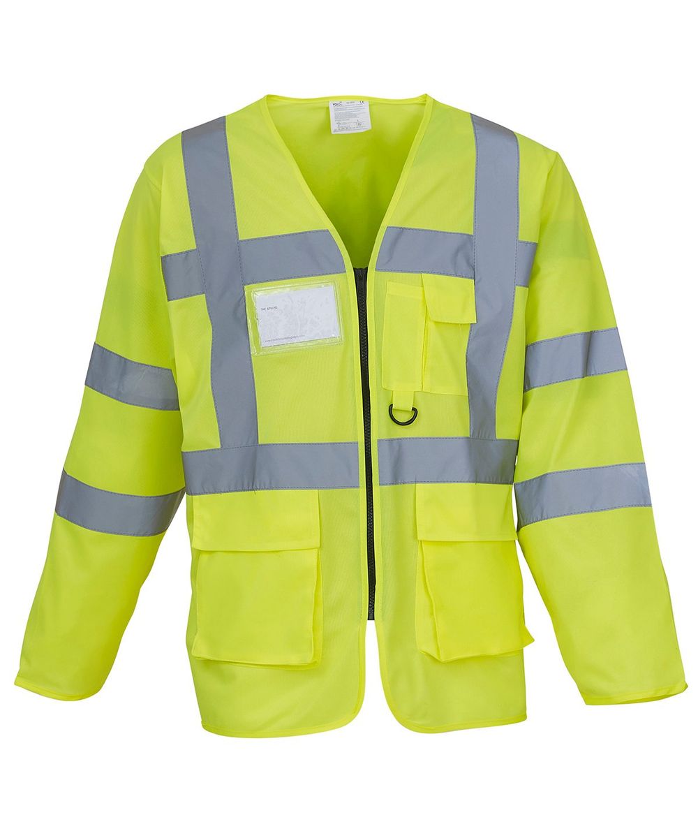 Hi-vis executive long sleeve waistcoat (HVJ800) - Yoko
