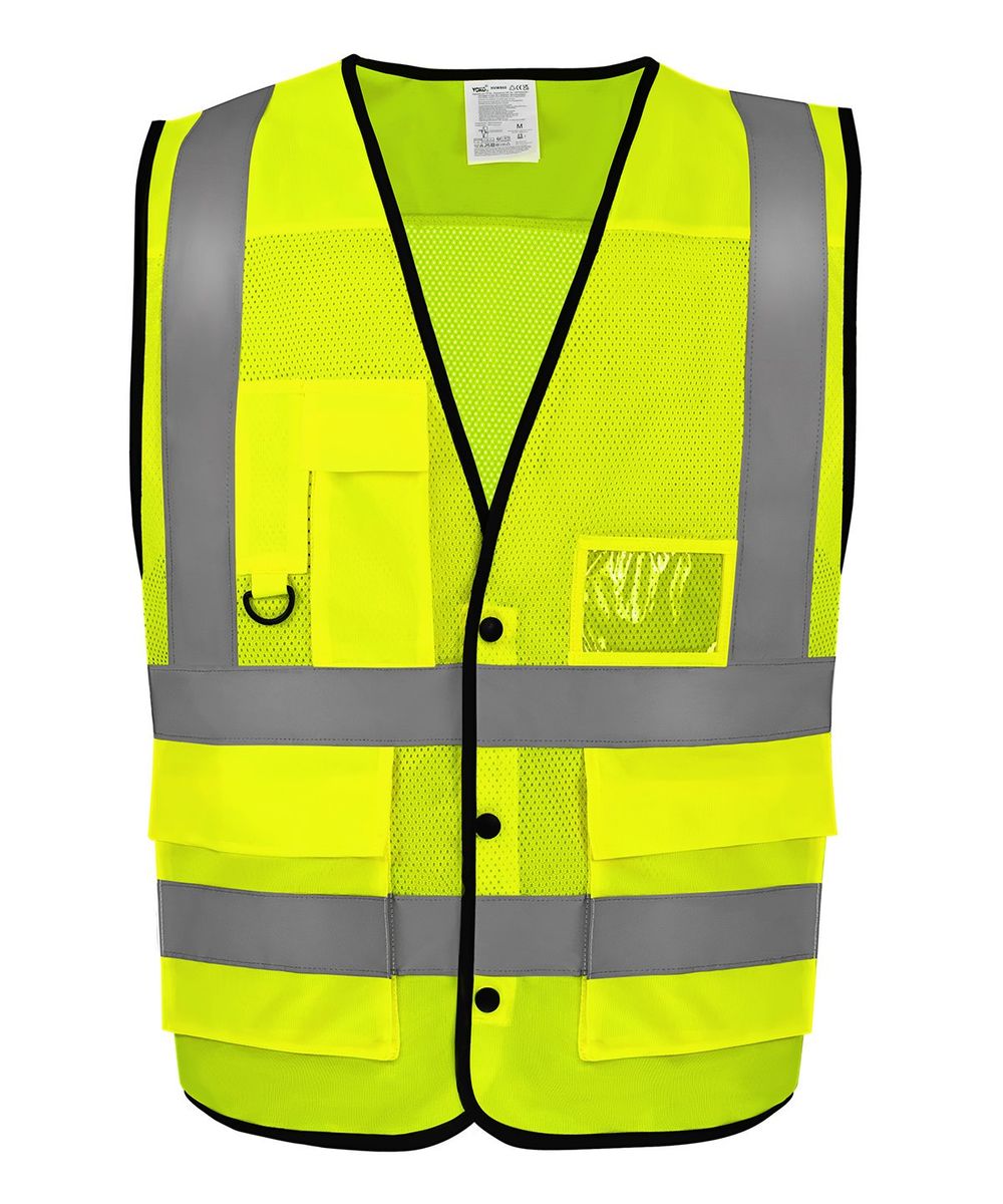 Hi-vis superior open mesh button waistcoat (HVW860) - Yoko